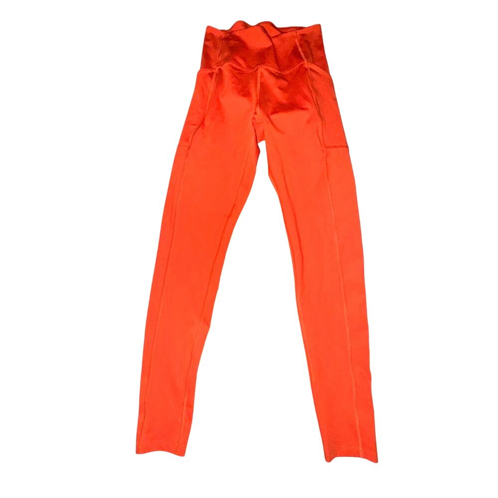 Girlfriend Collective Compressive Pocket Leggings Women's Size S Daybreak Orange